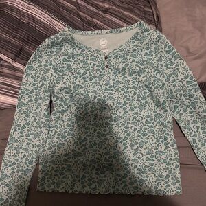 Green Floral Kids Shirt by Jumping Beans